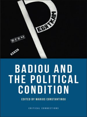 cover image of Badiou and the Political Condition